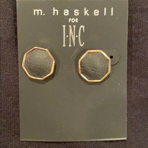 INC Octagon Stud Earrings